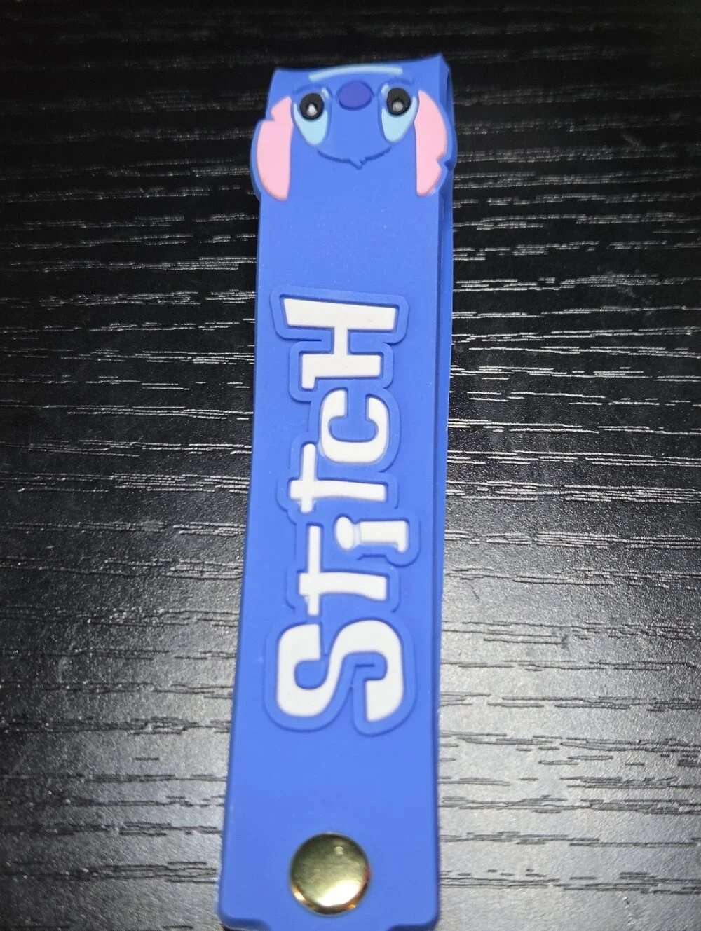 Blue Stitch Character Keychain Card Holder